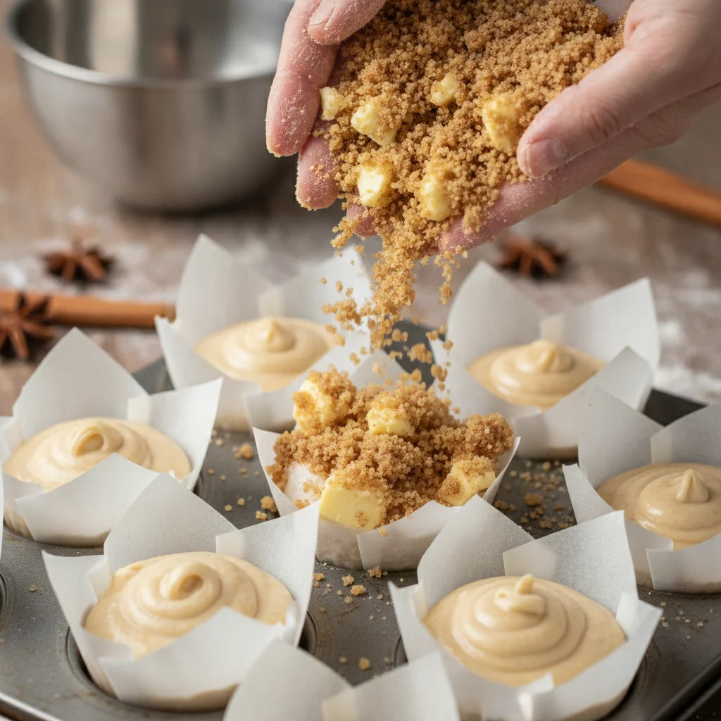Top with Buttery Cinnamon Streusel Crumble