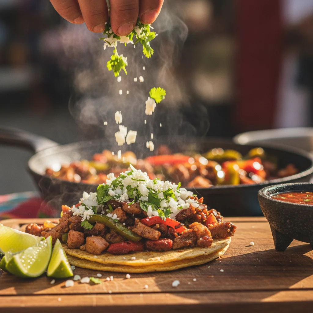 Warm Tortillas & Assemble Street Tacos