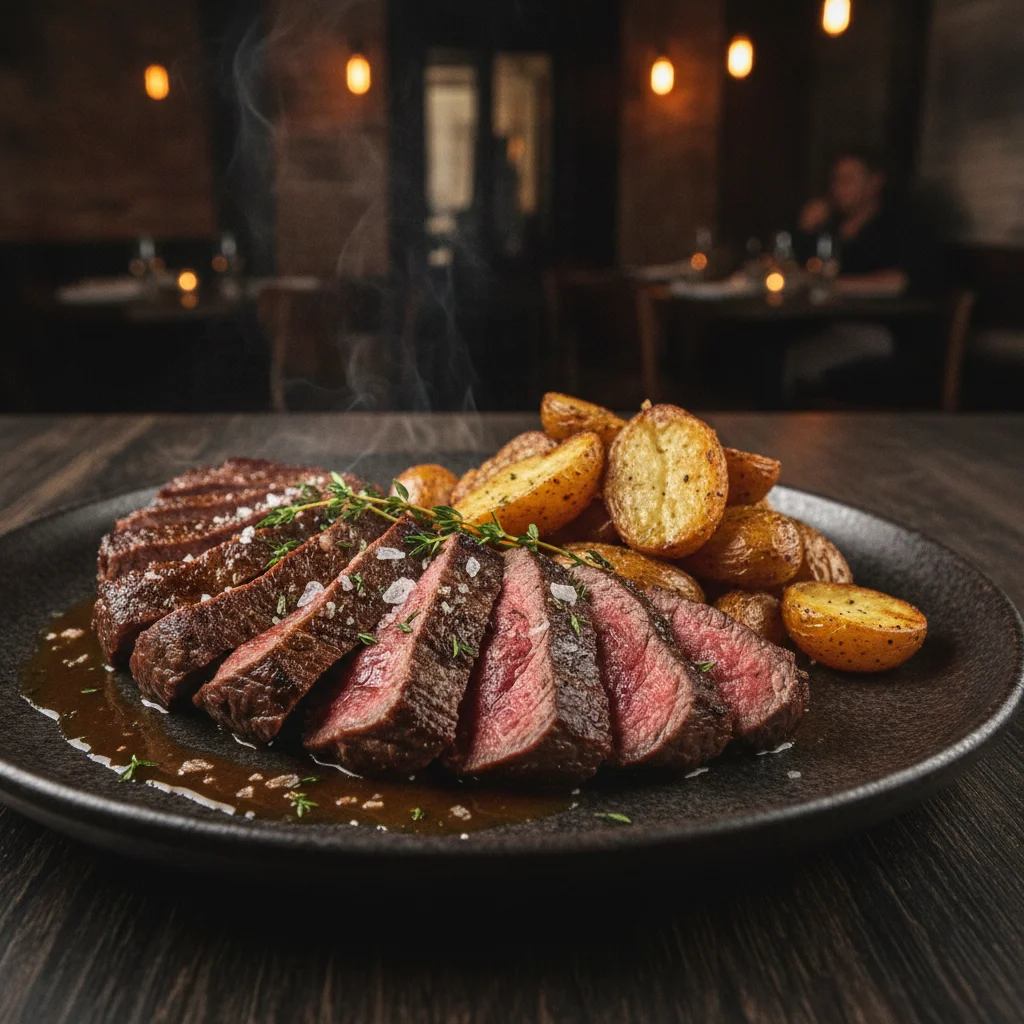 Flat Iron Steak Recipe: 4-Step Juicy Garlic Butter Skillet Steak