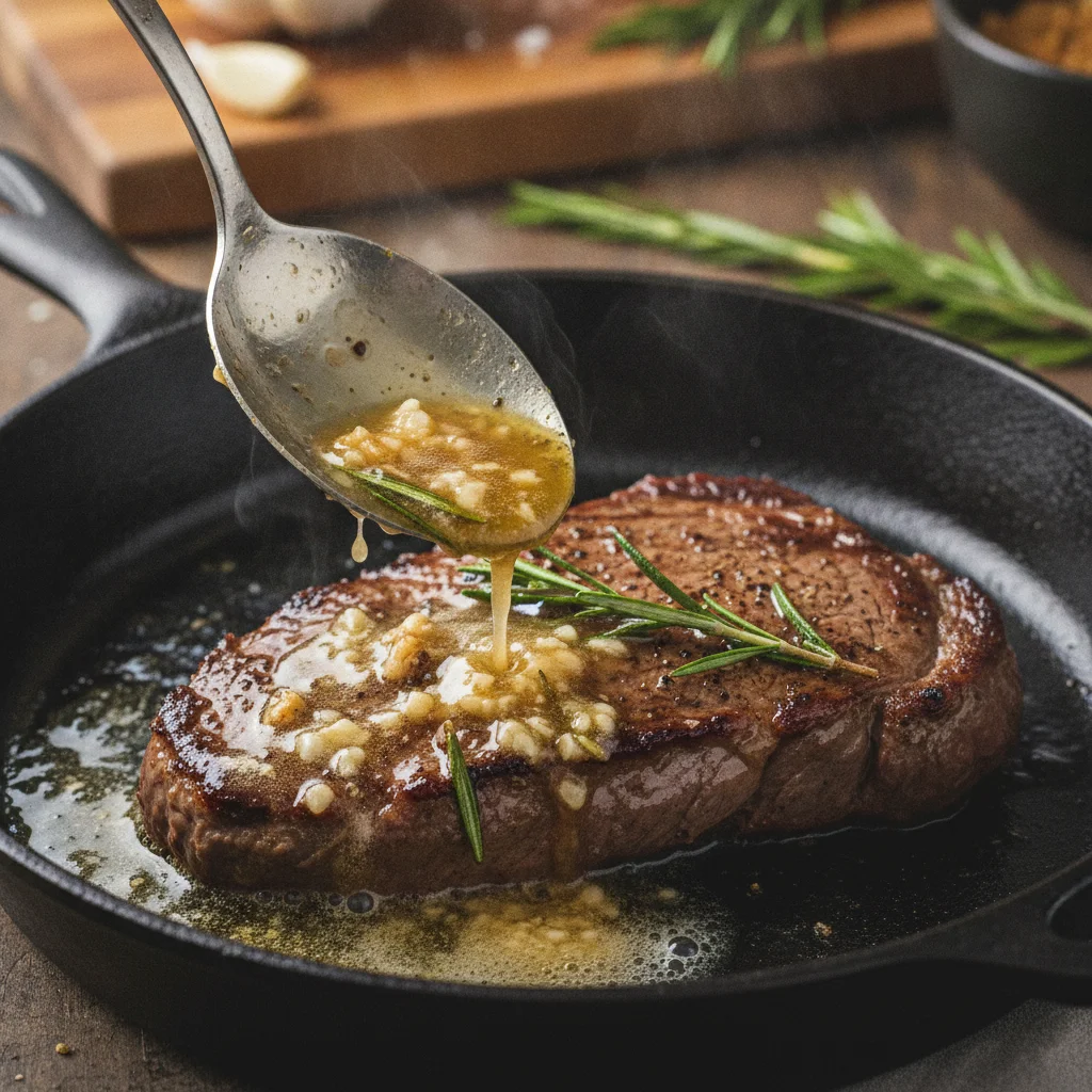 Butter Baste with Garlic, Rosemary, and Thyme